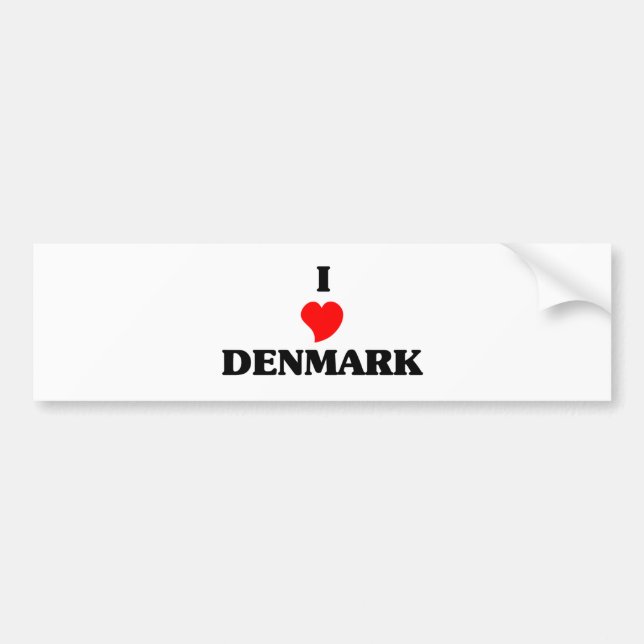 AUTOCOLLANT DE VOITURE DANEMARK (Devant)