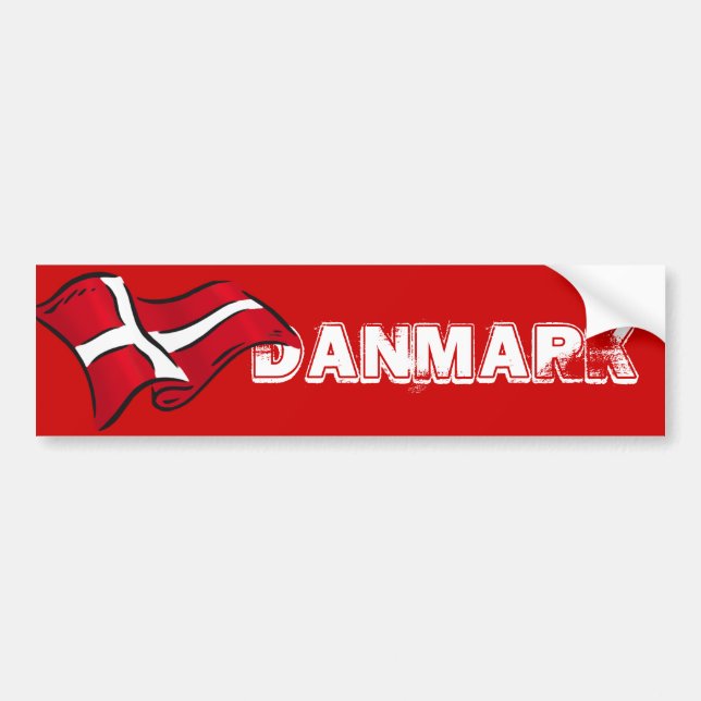 Autocollant De Voiture Danemark Soccer (Devant)