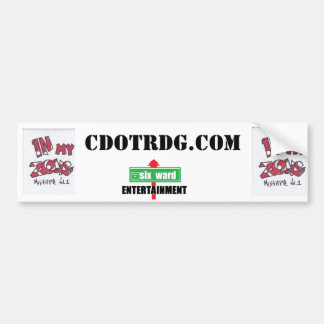 Autocollant De Voiture dans ma zone, adhésif pour pare-chocs