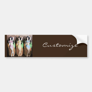 Autocollant De Voiture Danseurs Hawaiian Hula Thunder_Cove