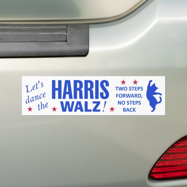Autocollant De Voiture Dansez le Sticker Harris Walz Bumper (En voiture)