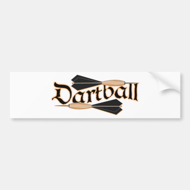 Autocollant De Voiture Dartball Dartball Darts (Devant)