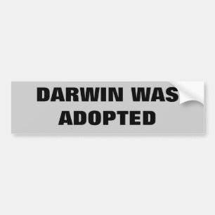 Autocollant De Voiture Darwin Est Adopté