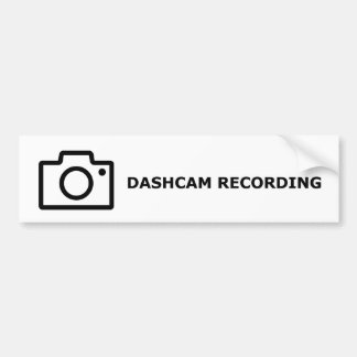 Autocollant De Voiture Dash Cam Recording Bumper Sticker