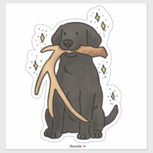 Autocollant de voiture de chasse au Labrador Retri