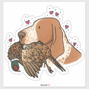 Autocollant de voiture de chasse Bracco Italiano
