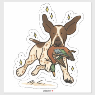 Autocollant de voiture de chasse Bracco Italiano