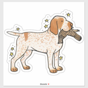 Autocollant de voiture de chasse Bracco Italiano
