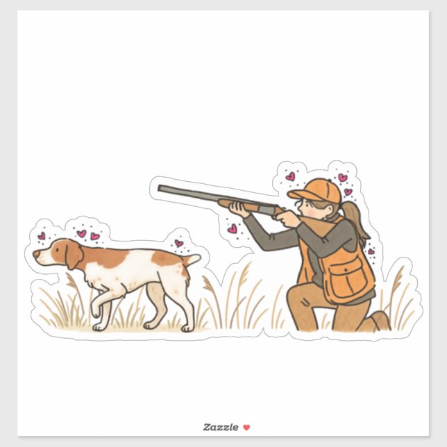 Autocollant de voiture de chasse de Bretagne (Feuille)