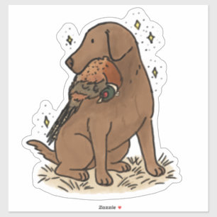 Autocollant de voiture de chasse Retriever Labrado