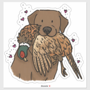 Autocollant de voiture de chasse Retriever Labrado