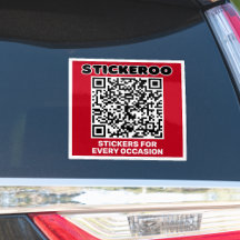 Autocollant de voiture de code QR de promotion com