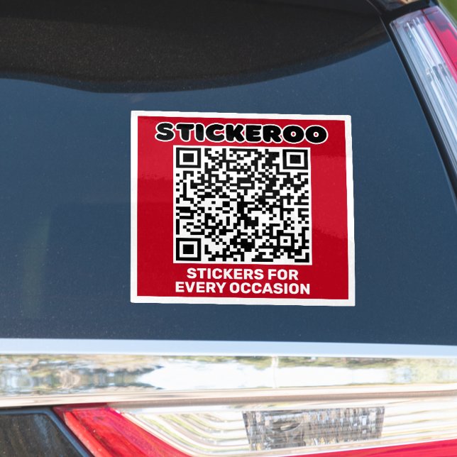 Autocollant de voiture de code QR de promotion com (Créateur téléchargé)