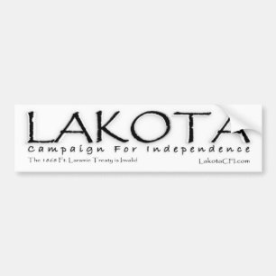 Autocollant De Voiture De Lakota de campagne adhésif pour pare-chocs de