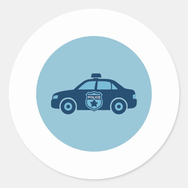Autocollant de voiture de police  (Devant)