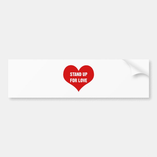 Autocollant De Voiture Debout pour l'amour (Devant)