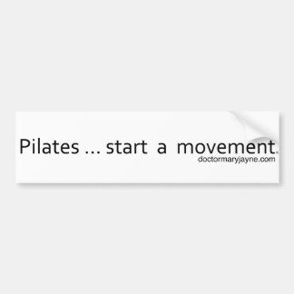 Autocollant De Voiture Début de Pilates… un mouvement