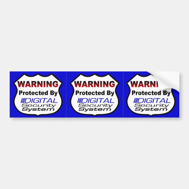 Autocollant De Voiture Décalques 3/Sheet, biens d'autocollant de sécurité (Devant)