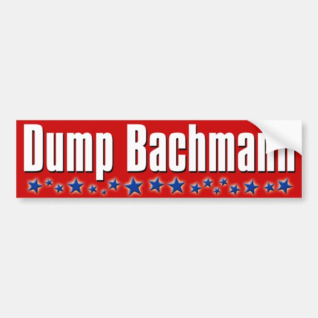 Autocollant De Voiture Décharge Michele Bachmann (Devant)
