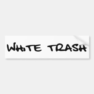 Autocollant De Voiture Déchets blancs