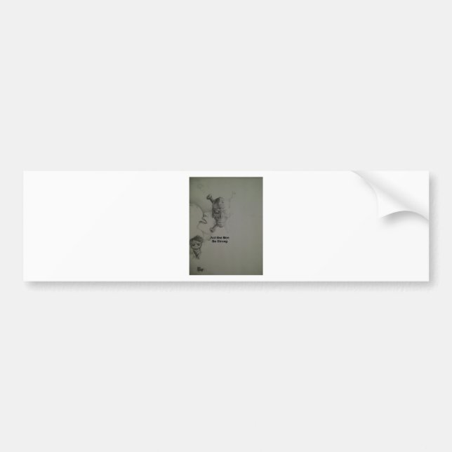 Autocollant De Voiture Déclaration audacieuse : Agissez Comme Des Hommes, (Devant)