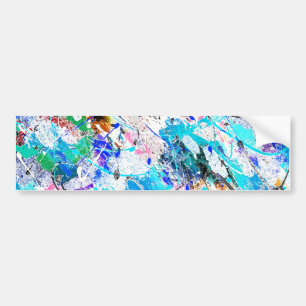 Autocollant De Voiture Décor de fresque colorée