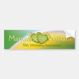 Autocollant De Voiture Décoration du 30e anniversaire du Mariage