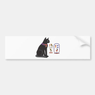 Autocollant De Voiture Déesse Bastet de chat égyptien