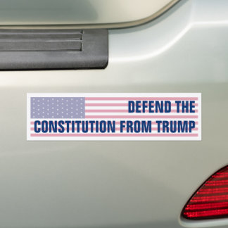 Autocollant De Voiture Défendre la Constitution du drapeau américain de T