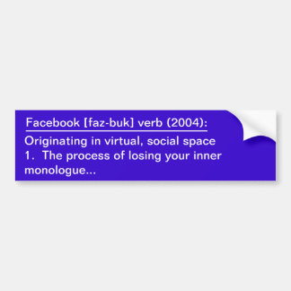 Autocollant De Voiture Définition de Facebook