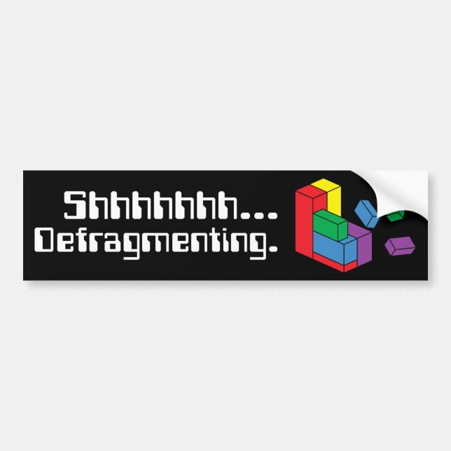 Autocollant De Voiture Défragmenter (Devant)