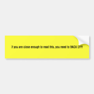 Autocollant De Voiture dégagez !