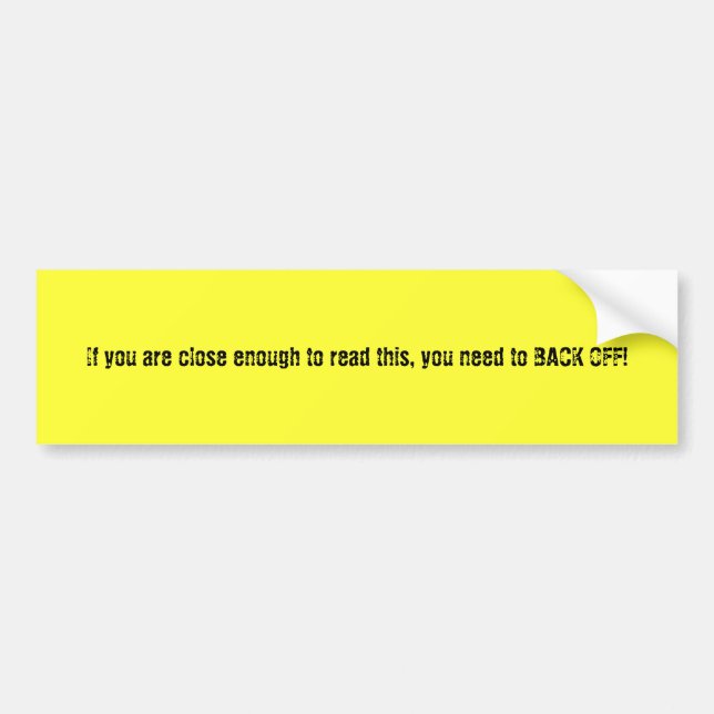 Autocollant De Voiture dégagez ! (Devant)