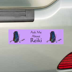 Autocollant De Voiture Demandez-moi à propos de Reiki 