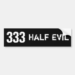 Autocollant De Voiture Demi de mal 333