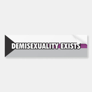 Autocollant De Voiture Demisexuality existe adhésif pour pare-chocs