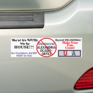 Autocollant De Voiture Démocrate Alexandria Ocasio-Cortez MODIFIER Nom