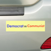 Autocollant De Voiture Démocrate, =, communiste (On Car)