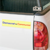 Autocollant De Voiture Démocrate, =, communiste (On Truck)