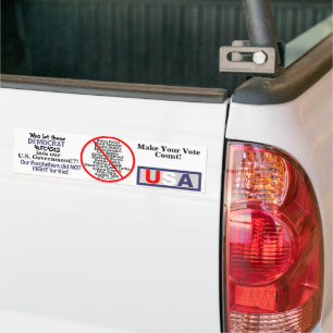 Autocollant De Voiture Démocrates anti-progressistes