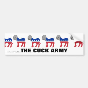 Autocollant De Voiture Démocrates NPC Cuck Army Sticker