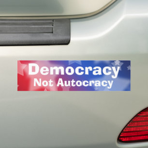 Autocollant De Voiture Démocratie et non-autocratie
