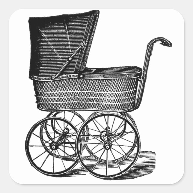 Autocollant de voiture d'enfant vintage (Devant)
