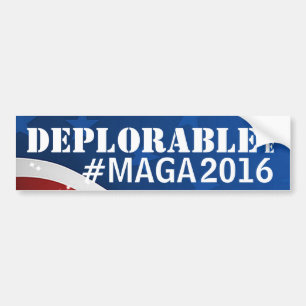 Autocollant De Voiture Déplorable je #MAGA/rend l'Amérique grande encore