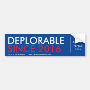 Autocollant De Voiture DeplorableSince2016