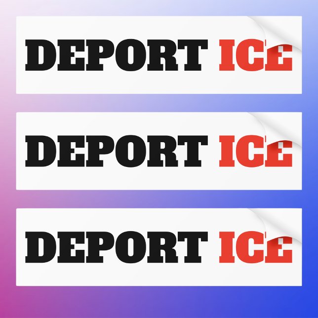 Autocollant De Voiture Deport ICE Anti Trump (Créateur téléchargé)