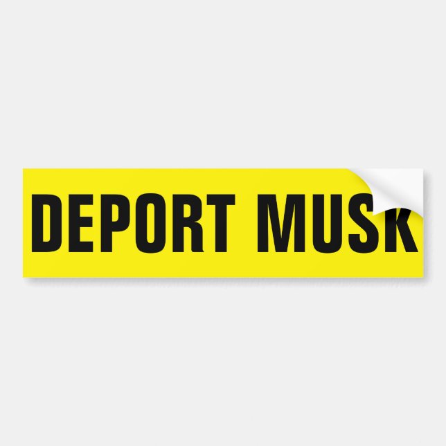 AUTOCOLLANT DE VOITURE DÉPORT MUSK (Devant)