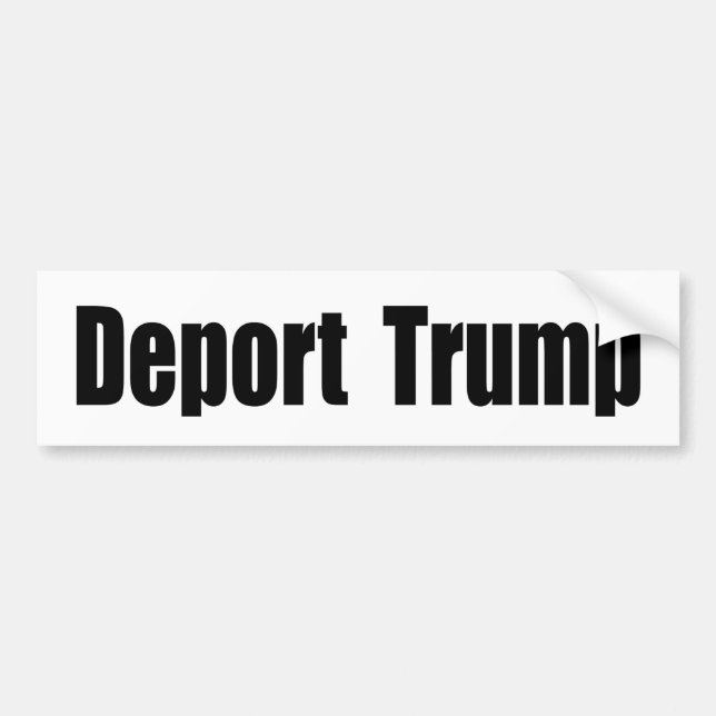 Autocollant De Voiture Déporter Trump (Devant)