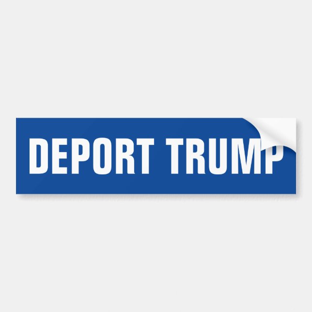 AUTOCOLLANT DE VOITURE DÉPORTER TRUMP (Devant)