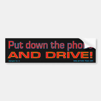 Autocollant De Voiture Déposez le téléphone et conduisez